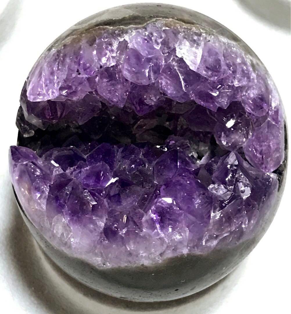 美品　ウルグアイ産　アメジスト　笑口　ドーム　約５８mm