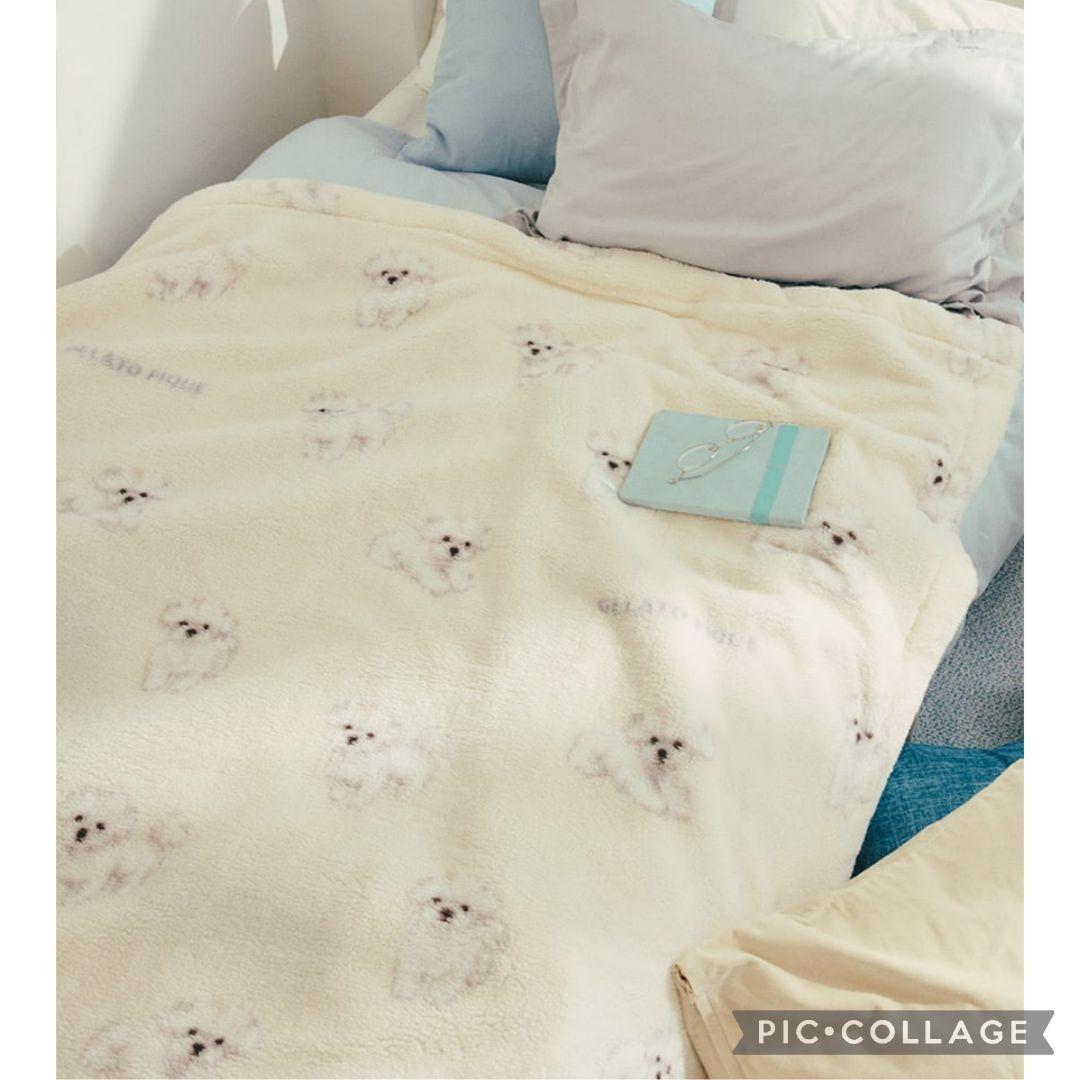 【完売】正規品♡新品未開封♡ジェラートピケ♡ドッグ柄プリント毛布♡マルチーズ