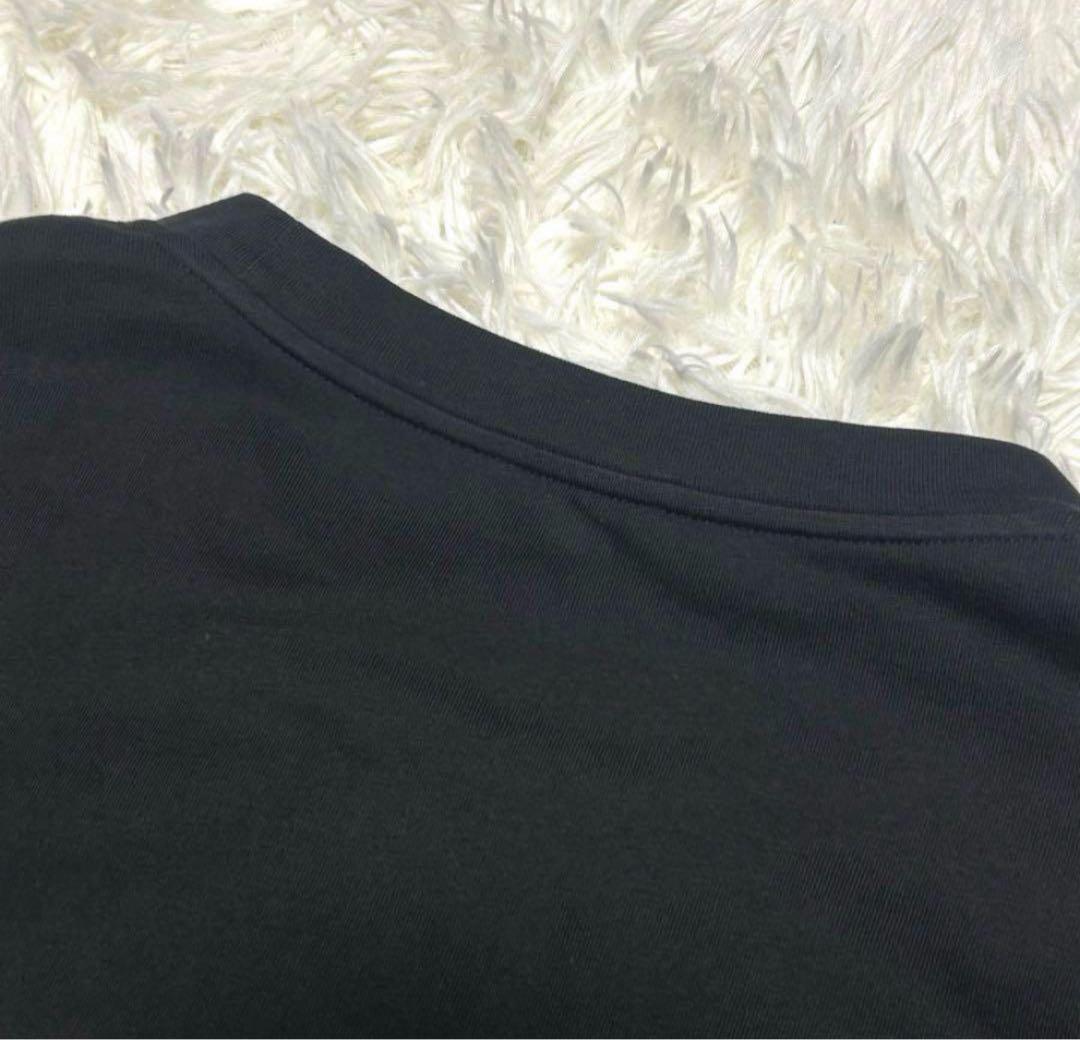 モンクレール　ロングTシャツ　3XL ブラック系 ワッペン ロゴ