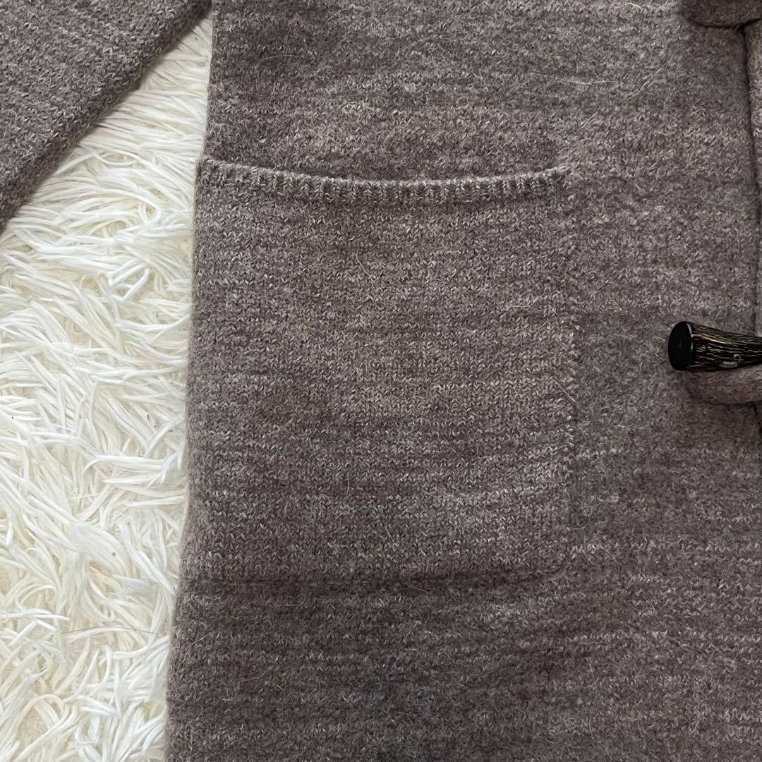 45R フロートアルパカ縮絨ハーフコート ダッフルコート ブラウン