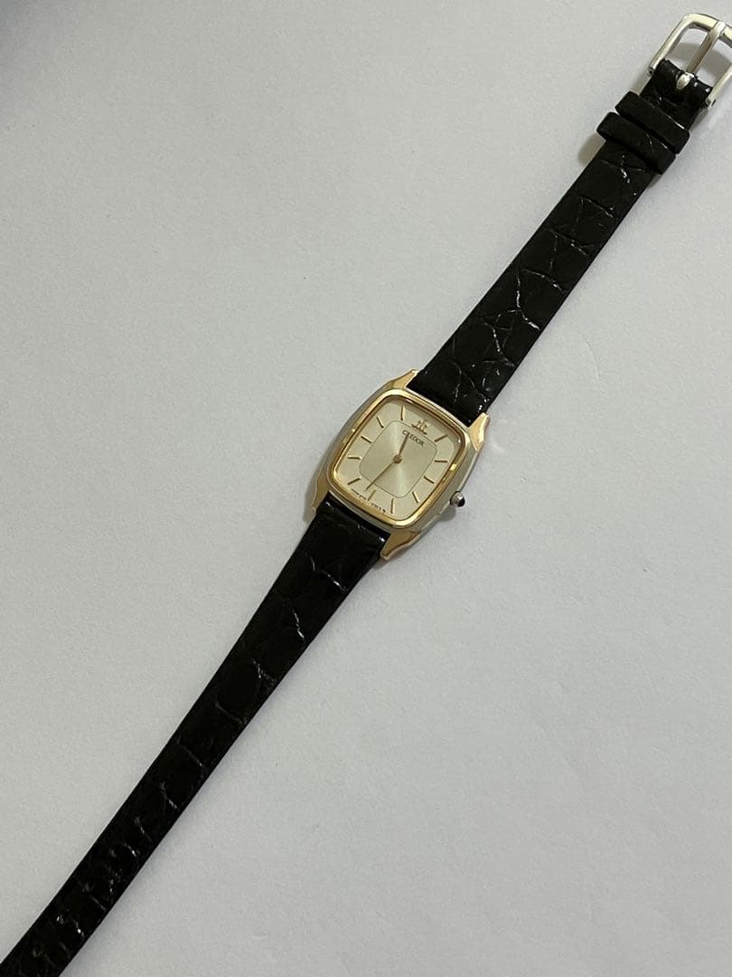 【電池・バンド交換済み】CREDOR クレドール　レディース腕時計　14KT