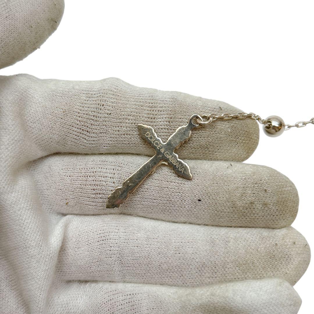 極美品✨ドルチェ&ガッバーナ ロザリオ シルバー ネックレス