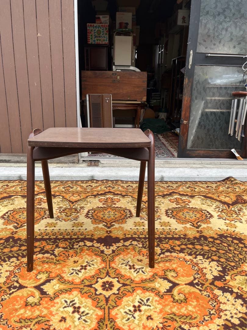 希少 HSK 飛騨産業 キツツキ アイガー サイドテーブル 昭和レトロ 当時物