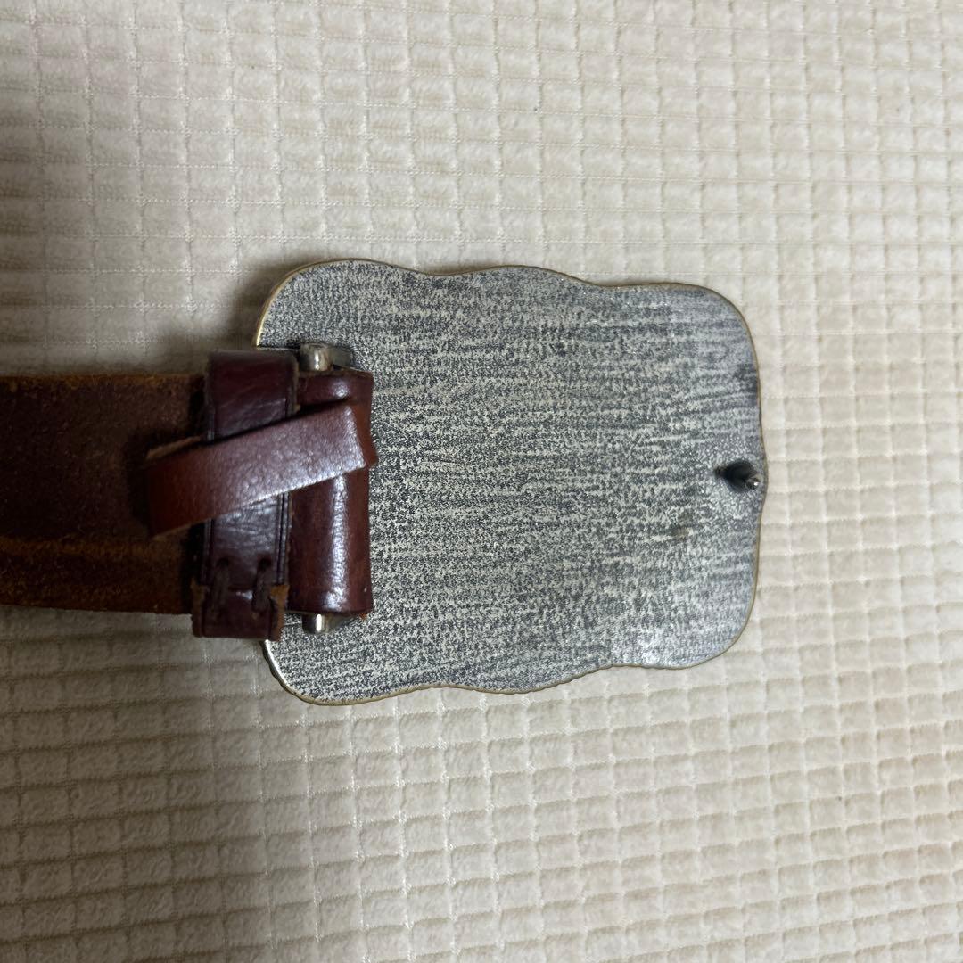 希少Ralph Lauren 本革ベルト 牛の頭バックル