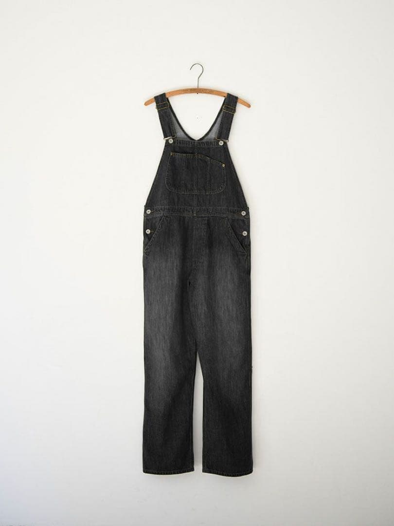 セール中　ハグオーワー　デニムオーバーオール　ブラック　サイズ1