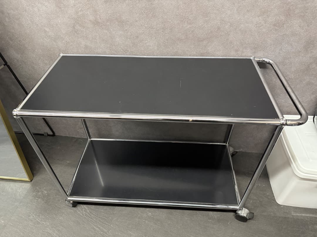 USMハラーシステム　デスクワゴン　ブラック