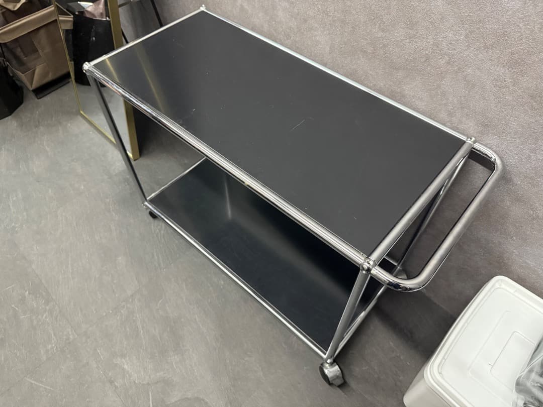 USMハラーシステム　デスクワゴン　ブラック