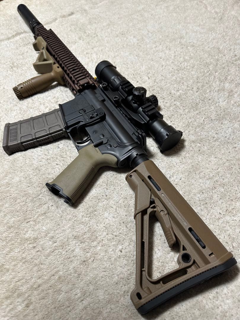 東京マルイ M4A1 MWS ガスブローバック カスタム MK18 付 属品多数