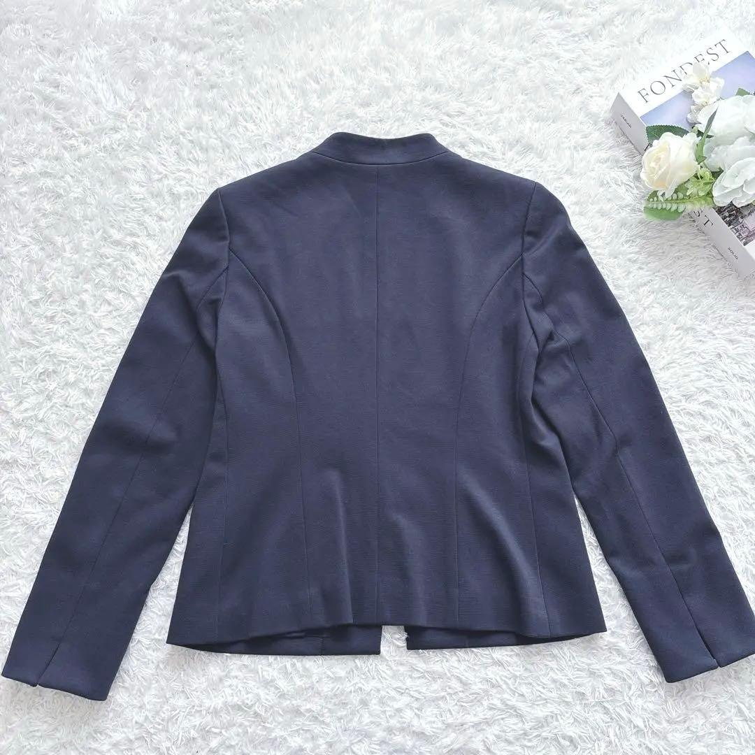 美品✨NEMIKA パンツスーツ ネイビー ストレッチ レリアン オケージョン