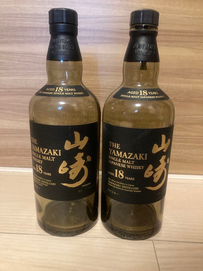 山崎 18年 シングルモルトウイスキー 空ボトル12本セット