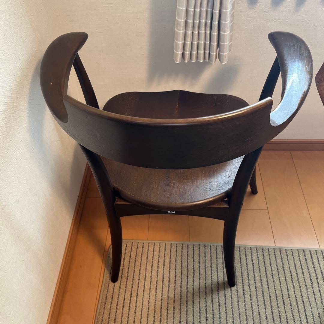 さま！ボウバックアームチェア ダークブラウン