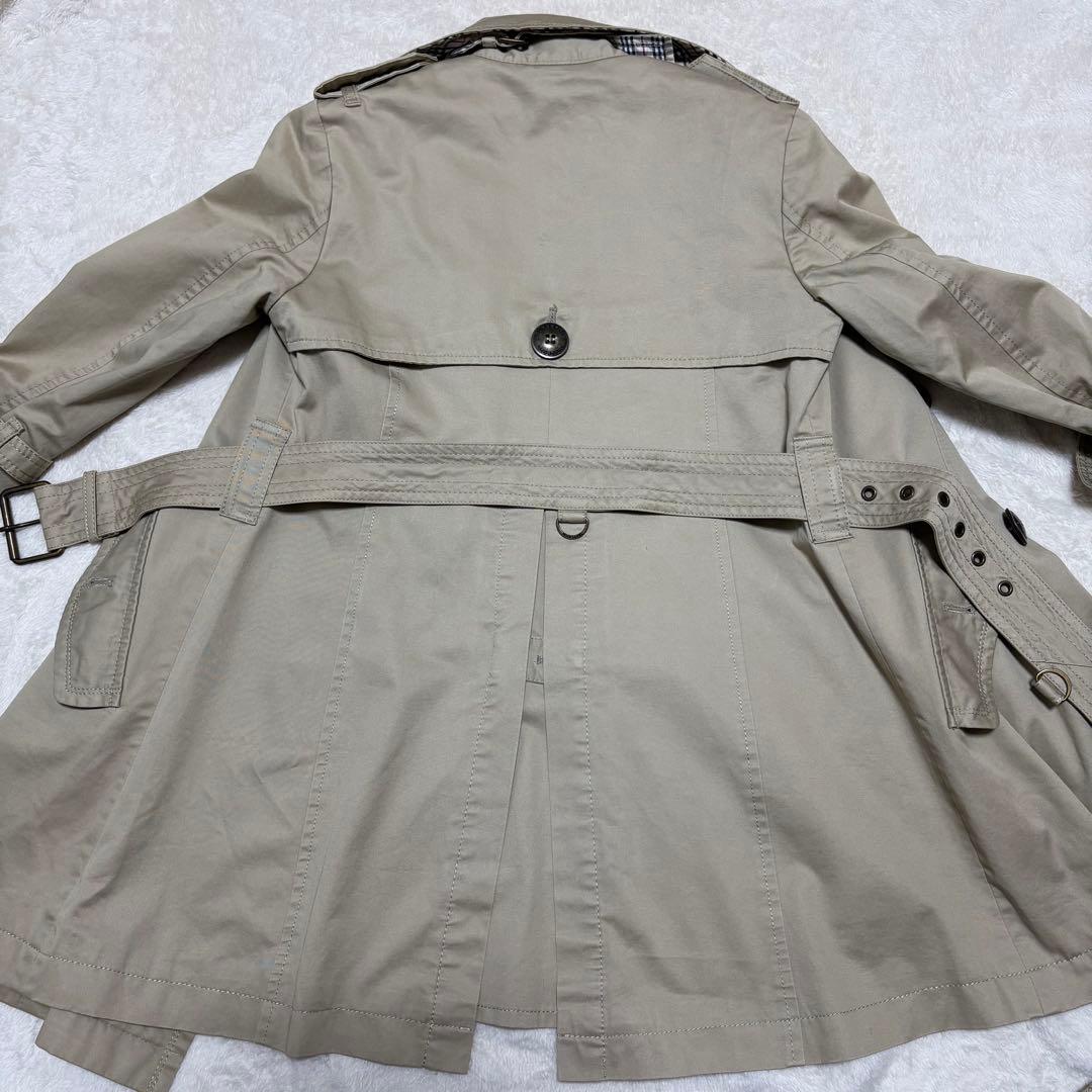 【大特価】 バーバリー ブルーレーベル トレンチ 36 ノバチェック