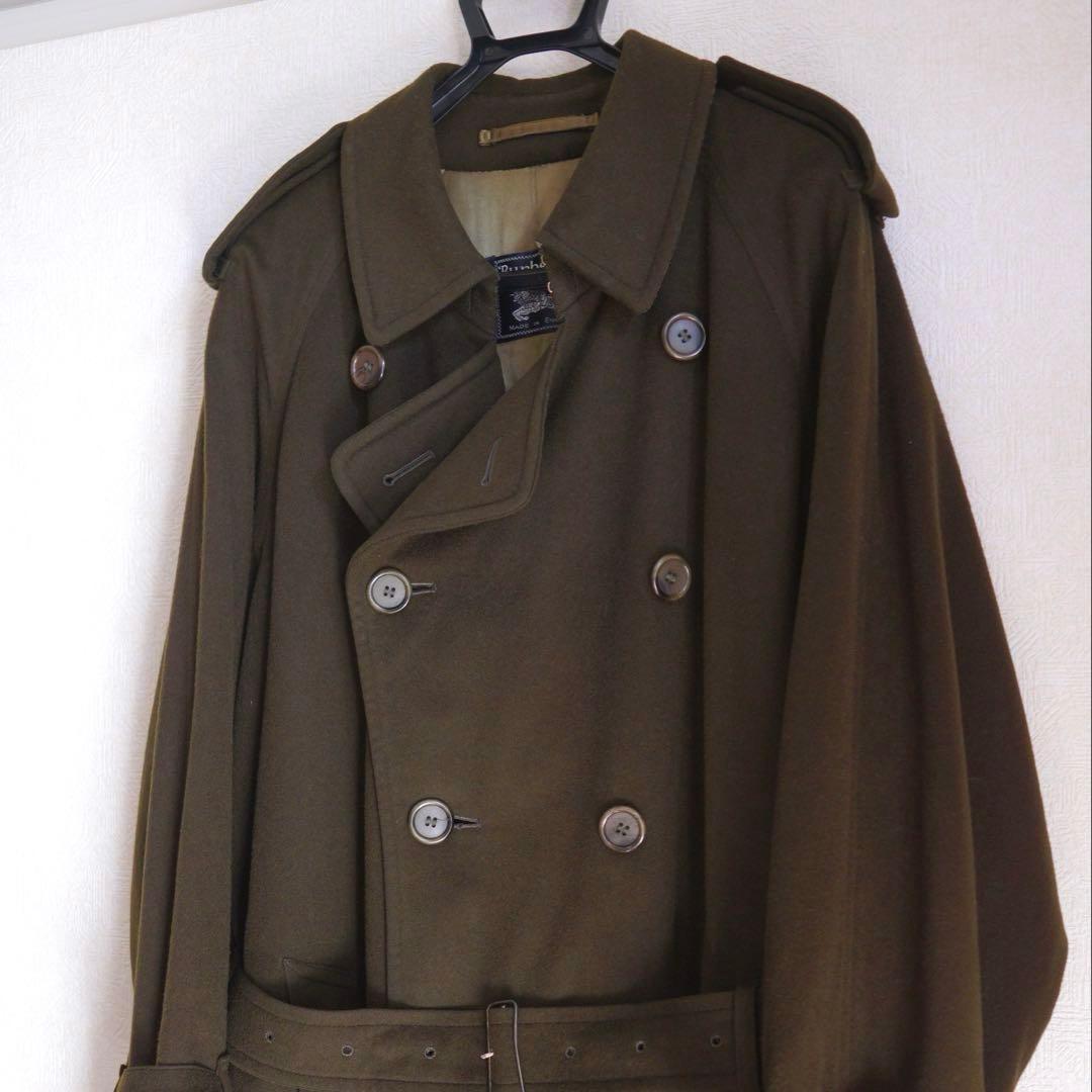Burberry トレンチコート　ウール　アルパカ　英国製　ヴィンテージ　80s