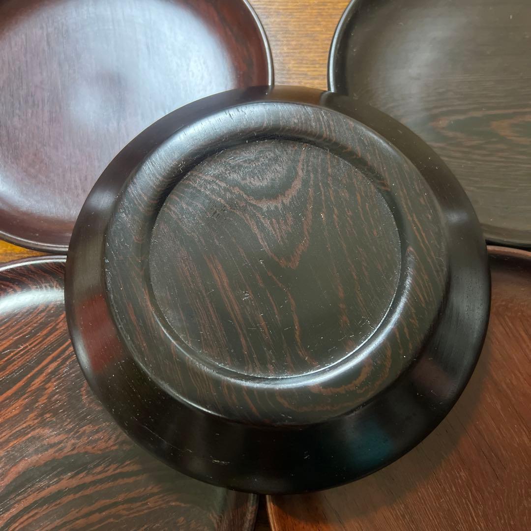 希少◆ 紫檀 食器 器 5セット ❼