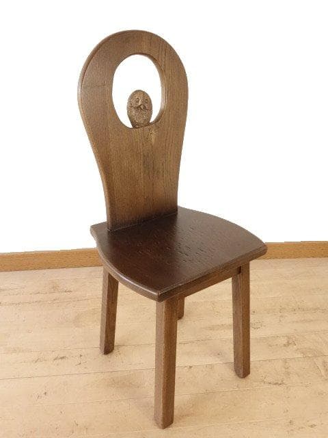 ふくろう １－ＣH　椅子　チェアー　花台　ナラ材　勇峰工芸（新）