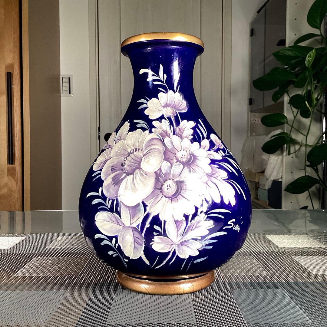 KERAMOS R.Capodimonte 花瓶　イタリア　ヴィンテージ　サイン