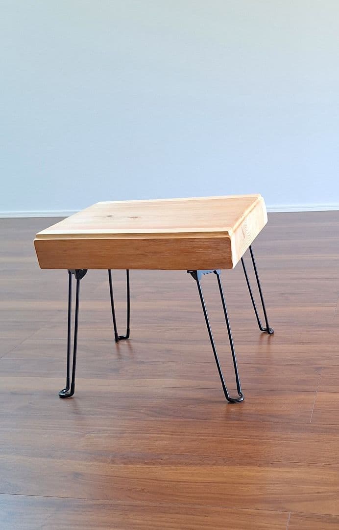 限界価格　杉　無垢材　サイドテーブル