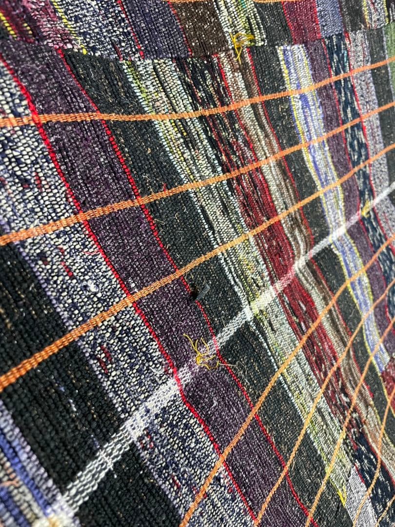 Japan antique 裂織 古布 ラグ カーペット こたつ上掛け 布団
