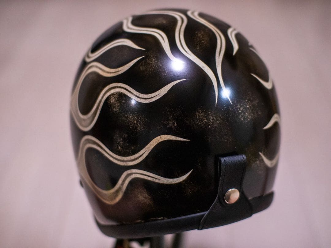 XL 極小帽体　500tx スモールジェット　黒エイジングアイボリーフレア