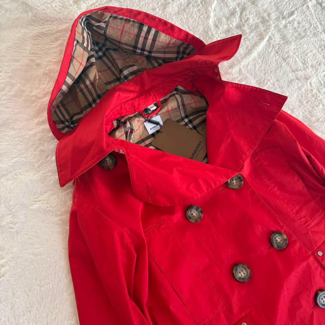 新品未使用　タグ付き　現行　バーバリー　ショートトレンチ コットン　14Y