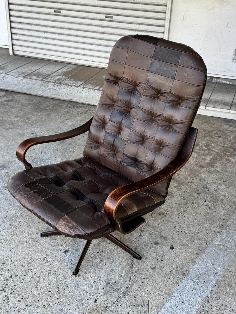 【希少】Westnofa ラウンジチェア Inca 本革 ミッドセンチュリー