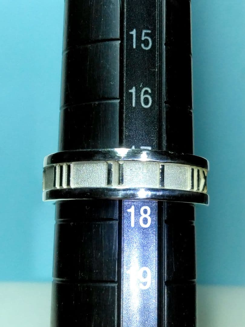 ティファニーアトラスリング 17.5号　新品仕上げ　ほぼ無傷未使用に近い