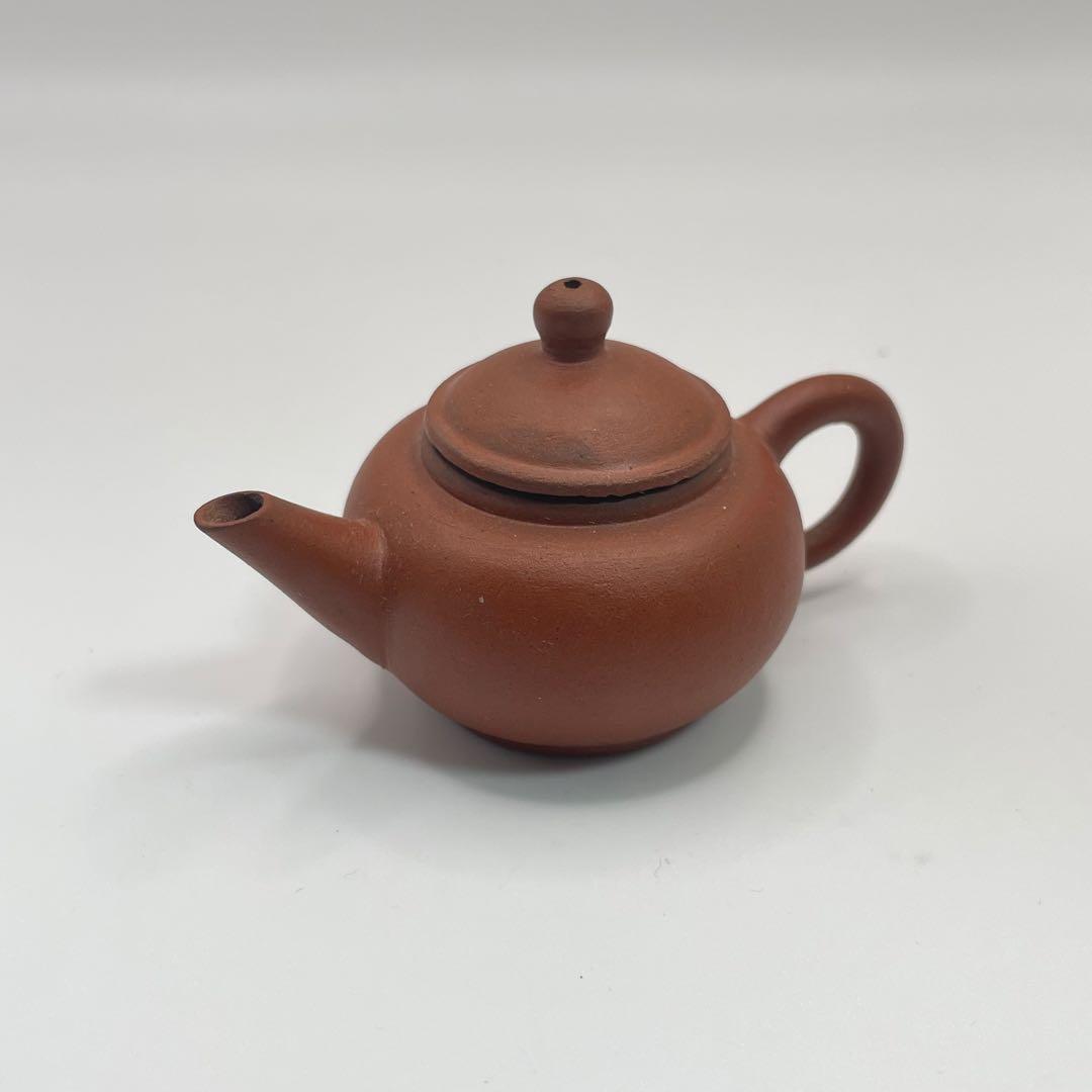 【未使用】煎茶道具 中國宜興 中国宜興 朱泥急須 茶釜 茶道具 唐物 ミニチュア