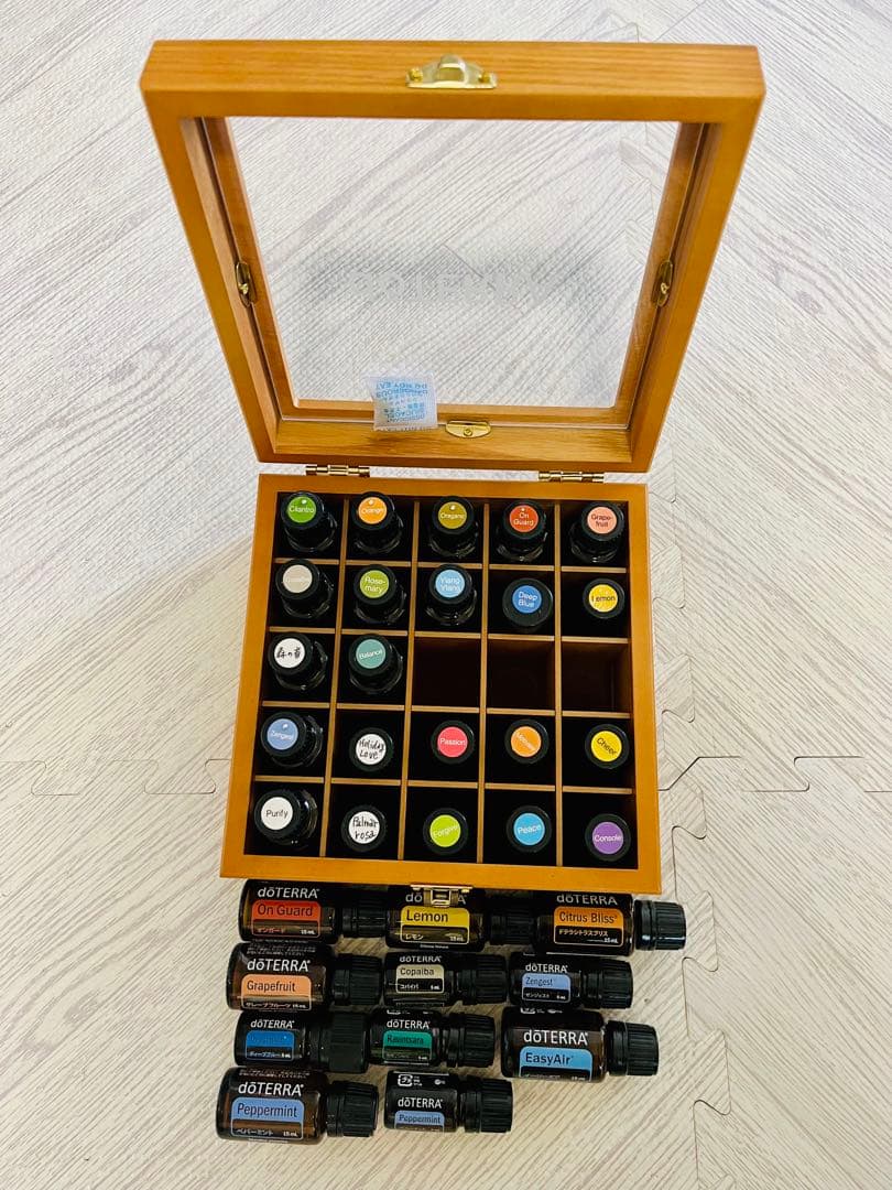 doTERRA エッセンシャルオイル 木箱