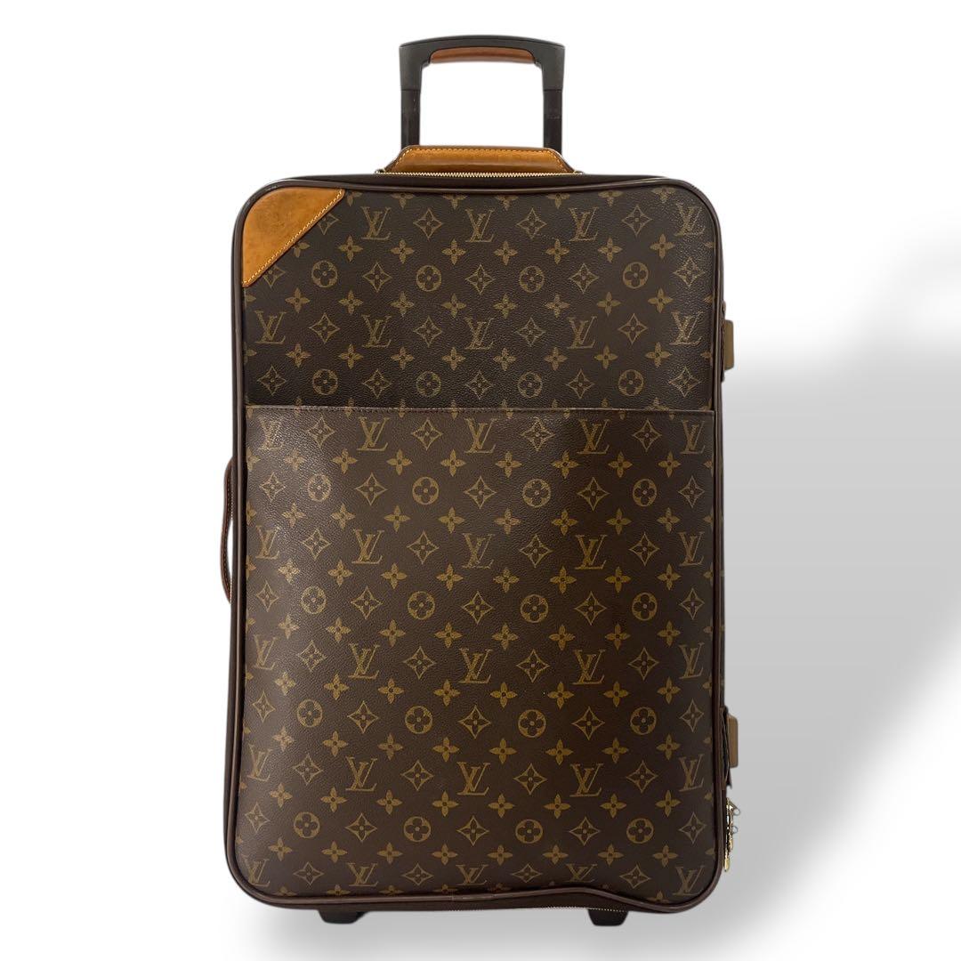 ルイヴィトン　キャリーケース　ペガス55 モノグラム　ブラウン　PVCレザー