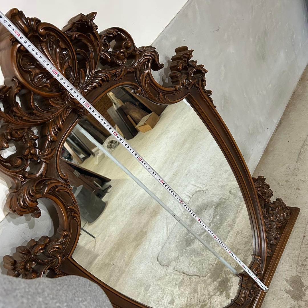 イタリア 大型 ミラードレッサー 壁掛け鏡 大きい