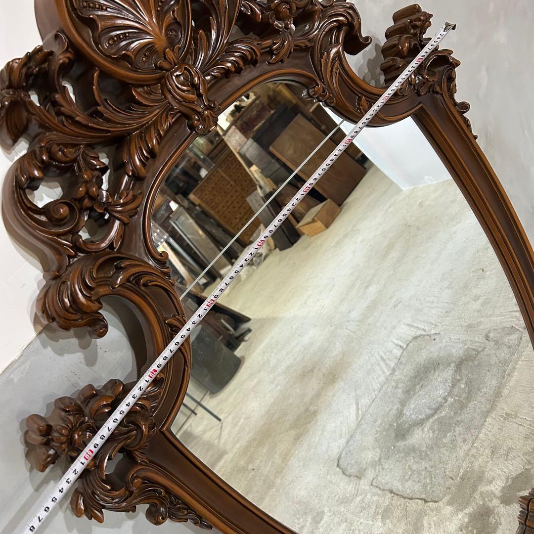 イタリア 大型 ミラードレッサー 壁掛け鏡 大きい