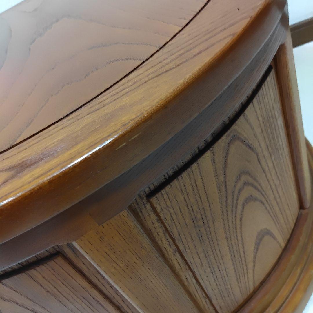 民芸調　天然木　﨔　　 ローテーブル　座卓　ちゃぶ台　 ラウンドテーブル