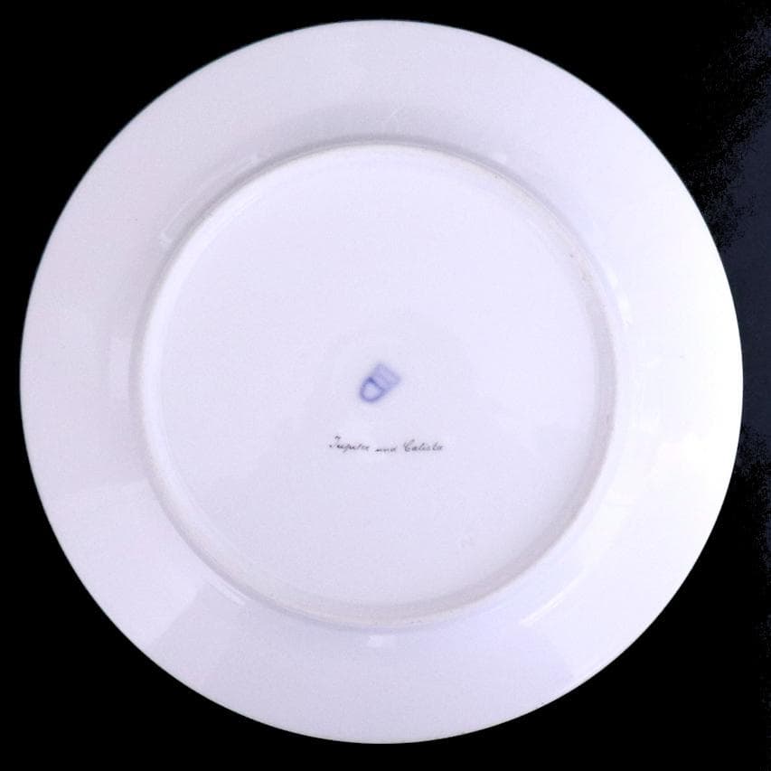 ロイヤル・ヴィエナ 西洋陶磁最高級!! 一点物 金盛装飾 飾り皿 著名な絵師