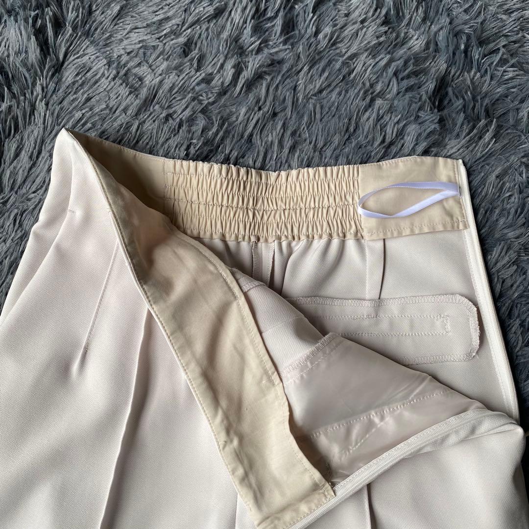 ナチュラルビューティーベーシック ノーカラーセットアップ パンツスーツ L