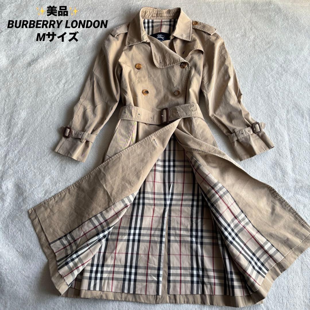 ✨️美品✨️ バーバリーロンドン トレンチコート ベージュ M ノバチェック