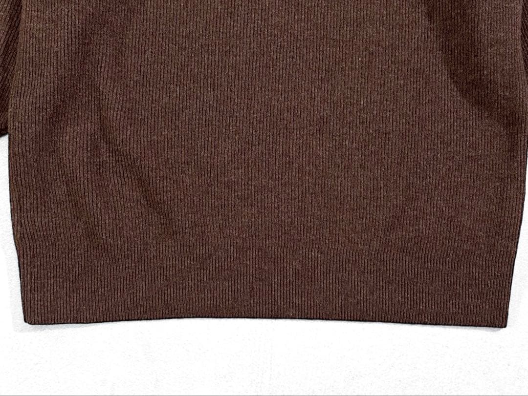 美品 AP STUDIO ハイネック ウールチュニックワンピース ブラウン 上質