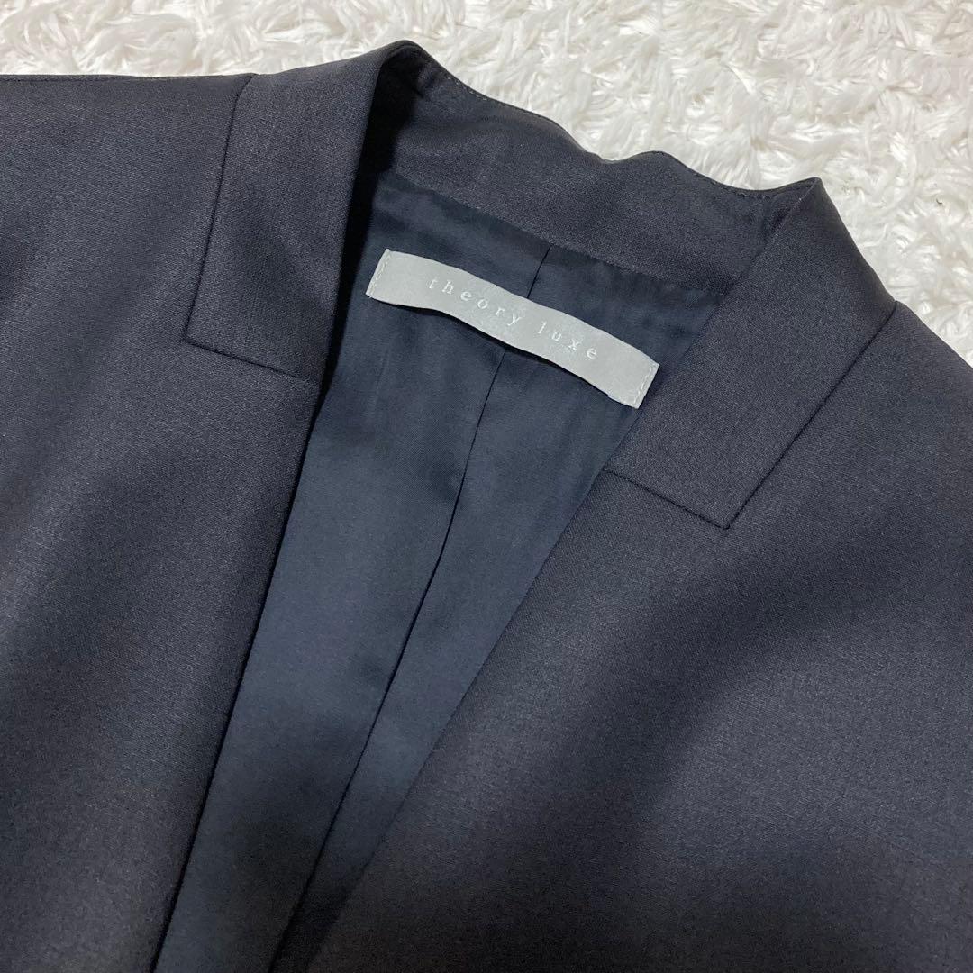 美品♡Theory luxe EXECUTIVE ノーカラー パンツスーツ 40
