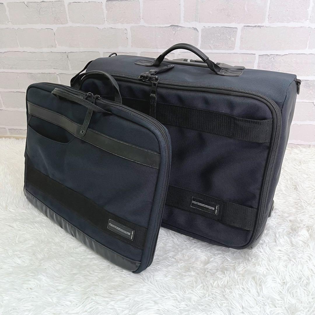 美品 マスターピース A4 3WAY 機内持込 ビジネスキャリー ブリーフケース