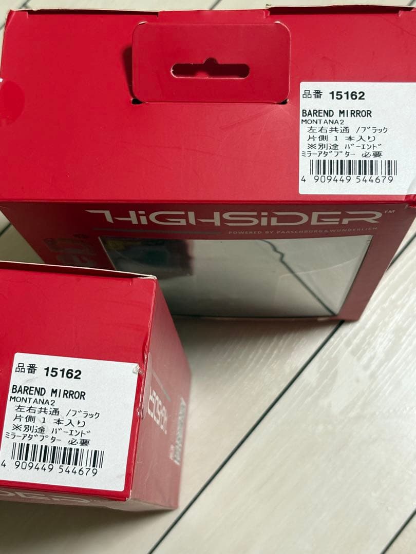 値下げ中！HIGHSIDER BAREND バイクミラーMONTANA2セット