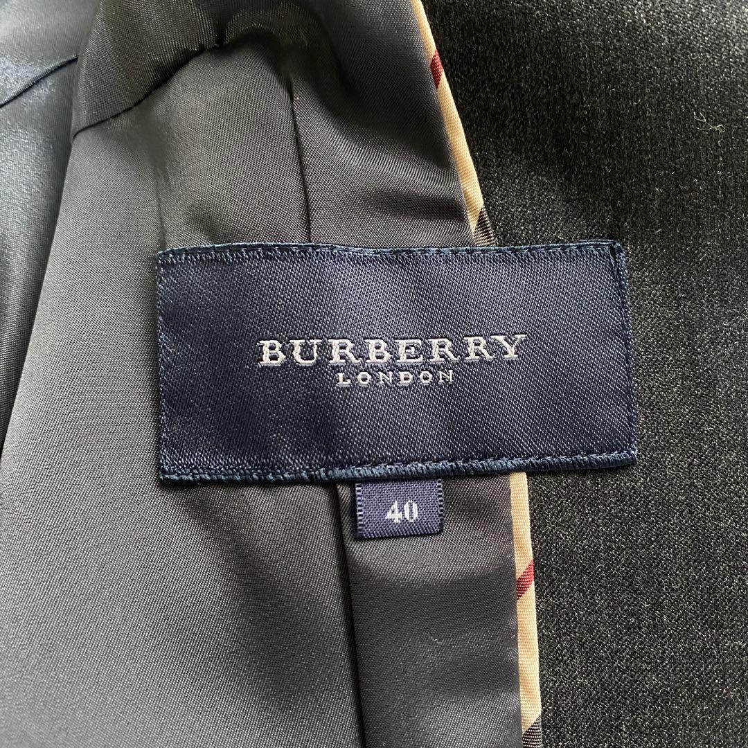 希少♡バーバリーロンドン ストレッチスーツ ノバチェック イタリア生地 銀ボタン