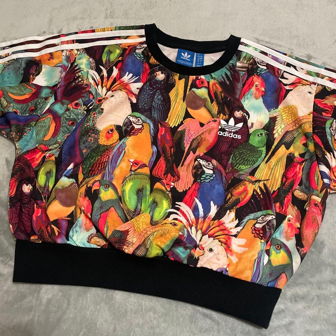 adidas originals コラボ 総柄 スウェット トレーナー