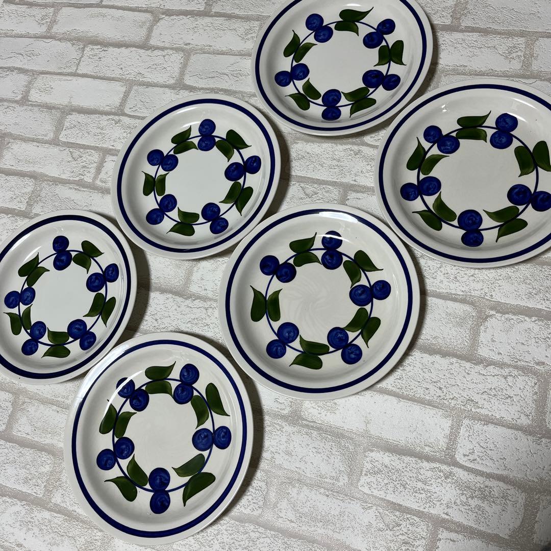 スウェーデン　ロールストランド　イレーネ　皿6枚