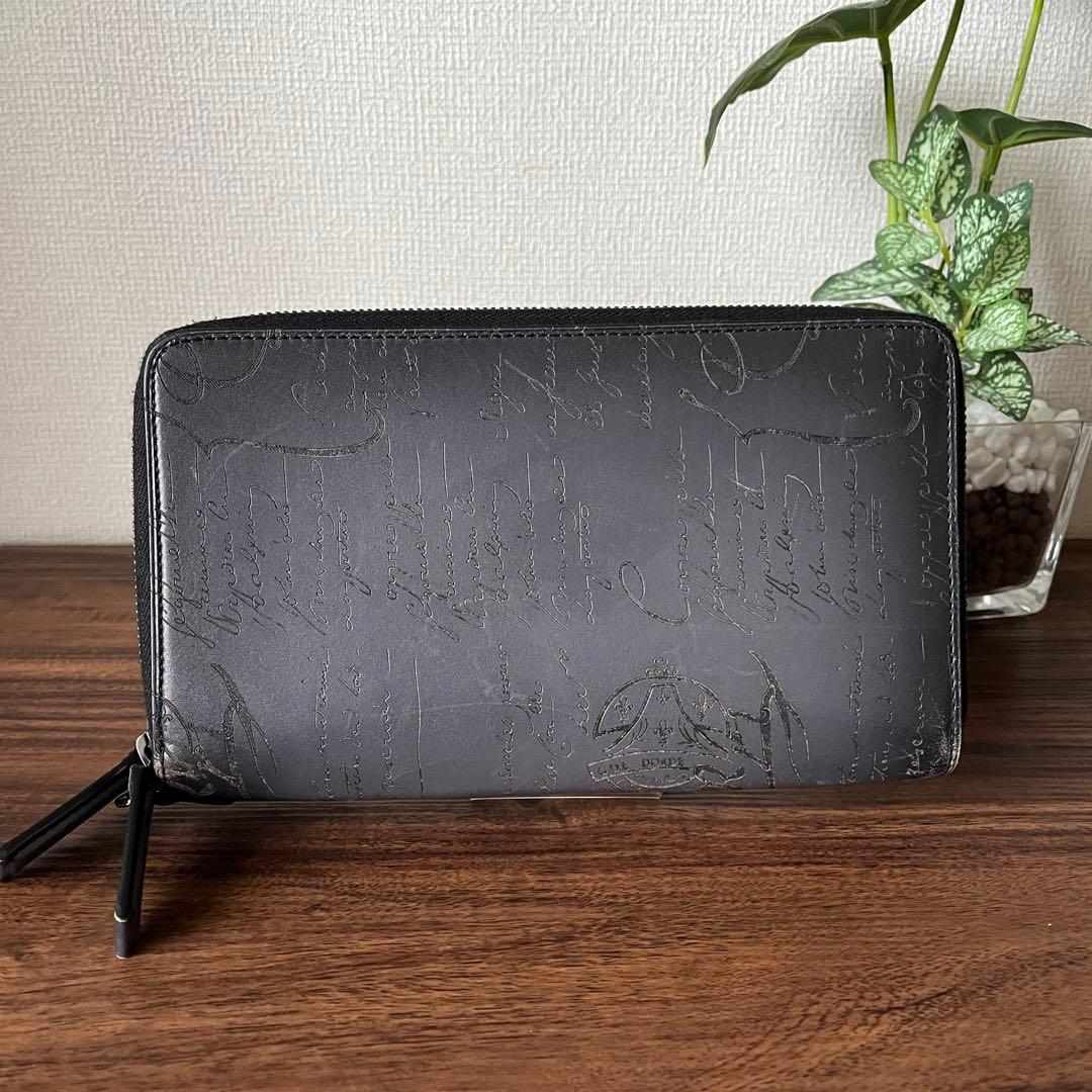 【美品！！】ベルルッティ オーガナイザー タリ 長財布 カリグラフィー グレー