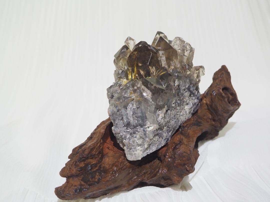 スモーキールチルインクォーツ＊クラスター