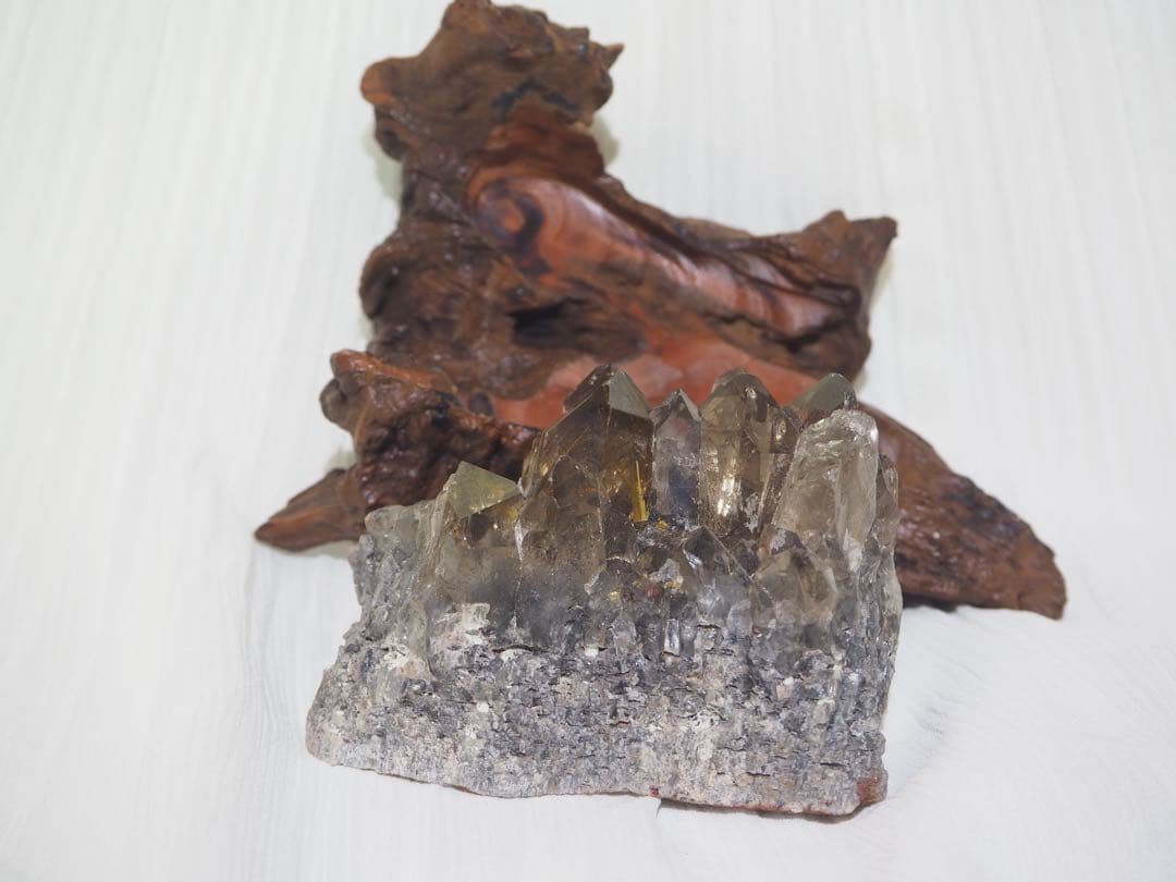 スモーキールチルインクォーツ＊クラスター