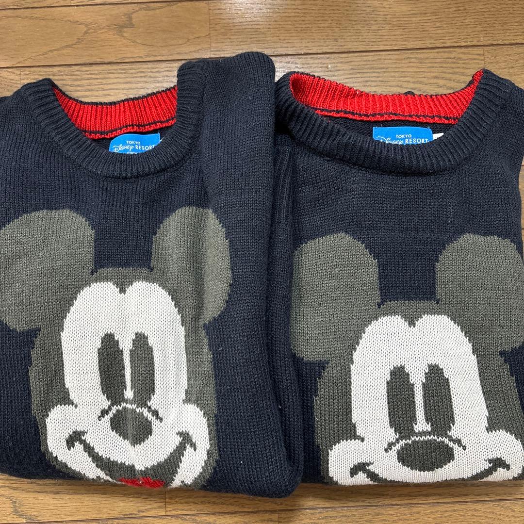 ミッキーマウス ニットセーター ダークブルー