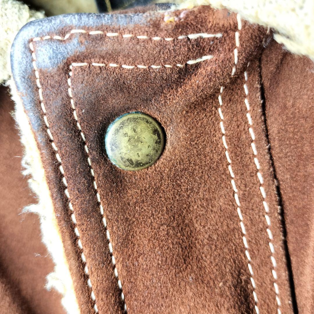 TOWNCRAFT JCPenney 70sスエードレザー ボアジャケット XL