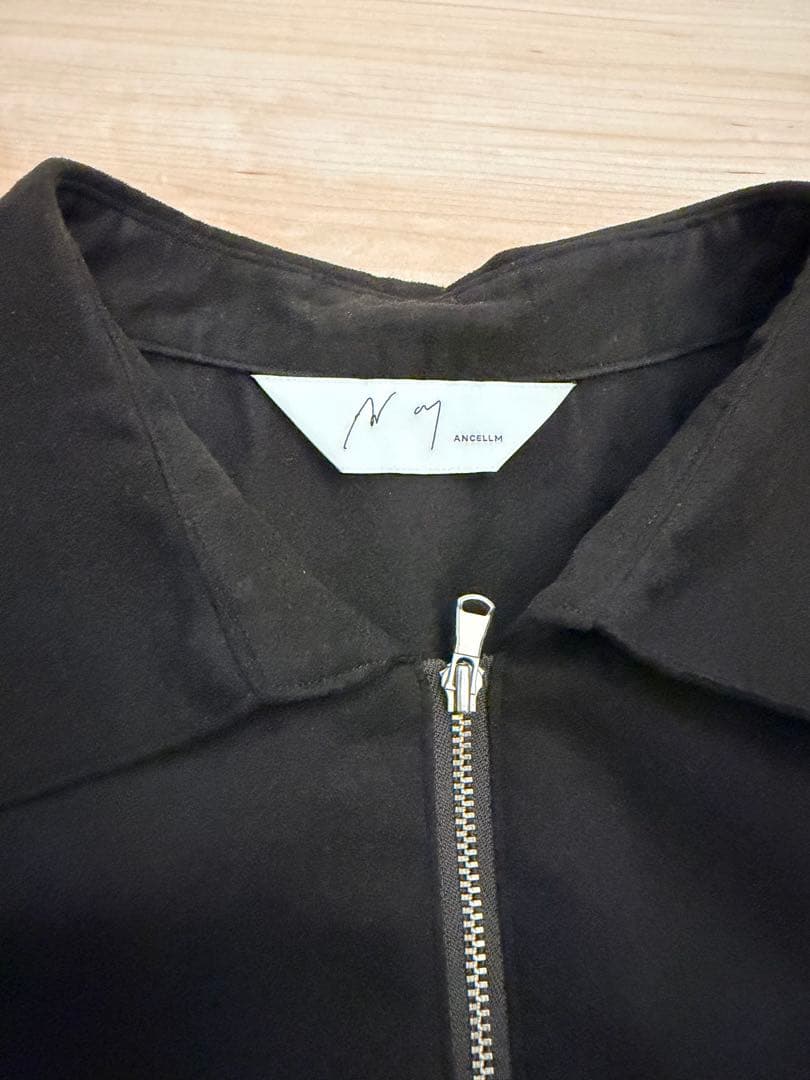 トップス VEGAN LEATHER SKIPPER LONG LS ZIP SHIRT