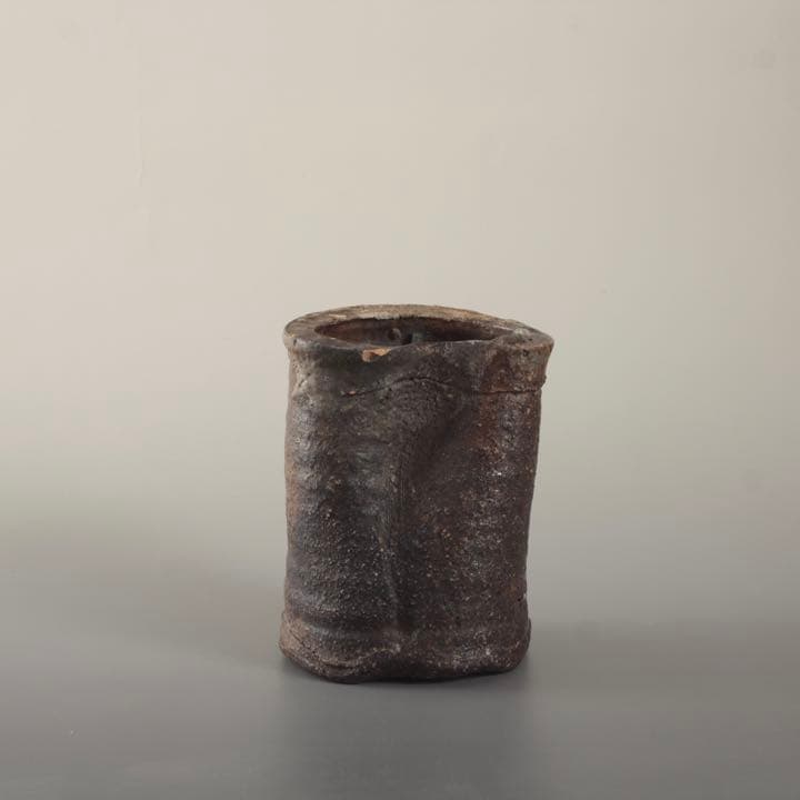 信楽 掛花入 茶道具 花器 古道具 信楽焼 アンティーク