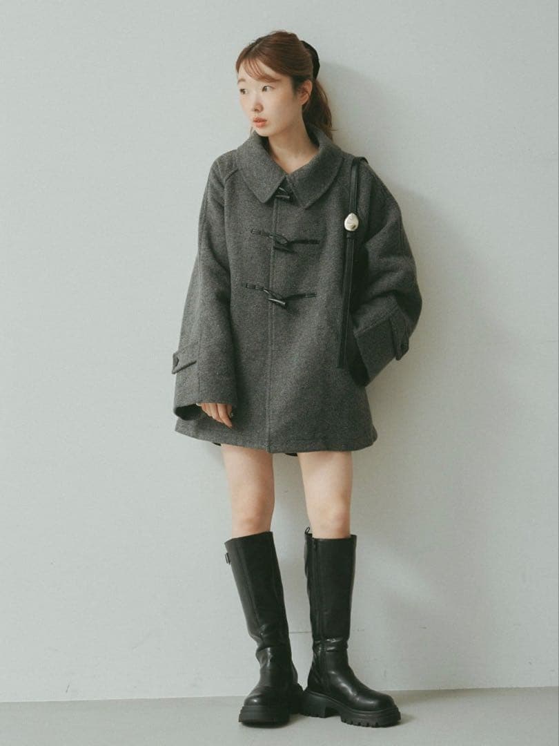 kastaneダッフルフレアコート　ベスト付き
